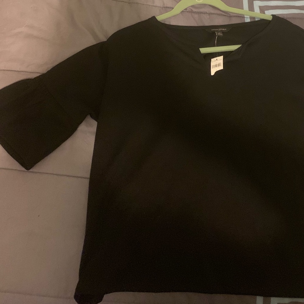 Banana Republic Black Flowy Top